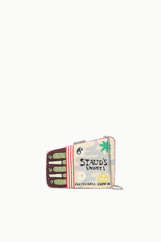STAUD Carmella Beaded Clutch California Grown