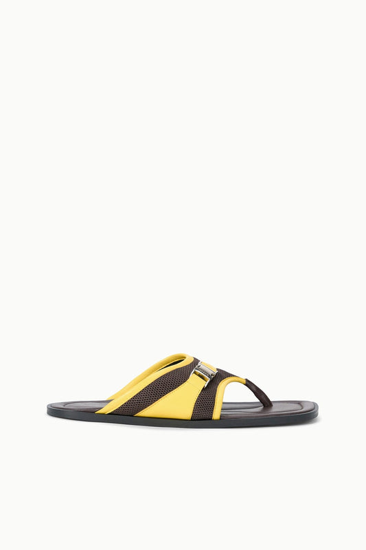 STAUD Kacey Thong Espresso Lemon