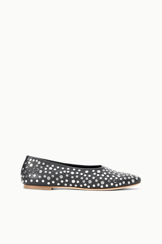 STAUD Alba Ballet Flat Rivets