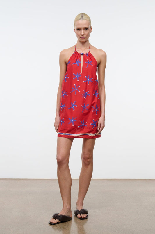 STAUD Dani Dress Painted Foulard