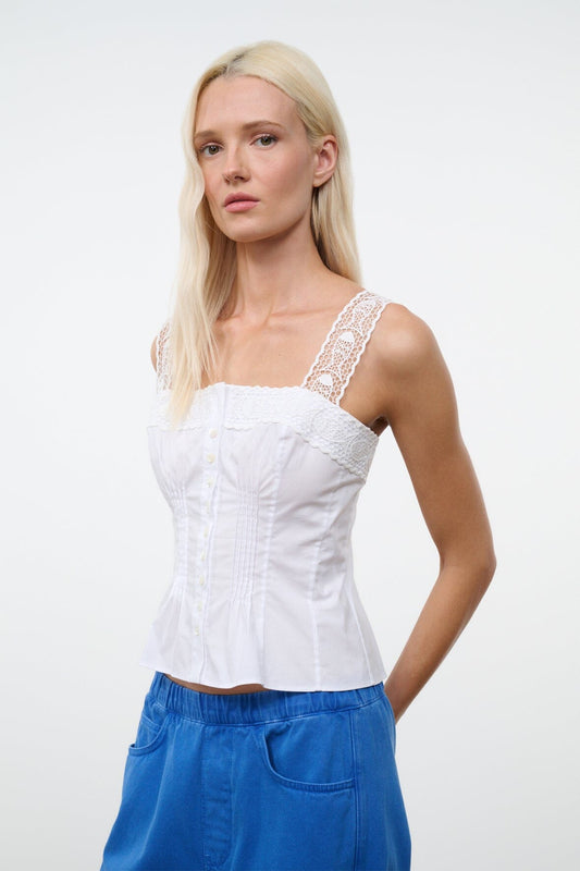 STAUD Su26 Matilde Top White