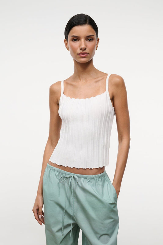 STAUD Skye Tank Ivory