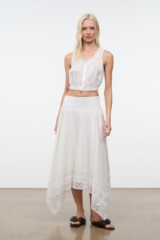 STAUD Sicilia Top Ivory