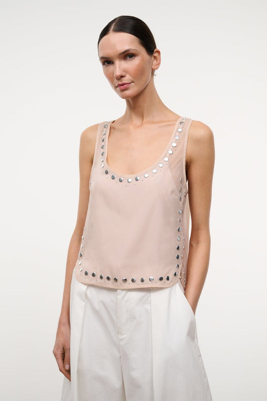 STAUD Cara Top Flax Studs