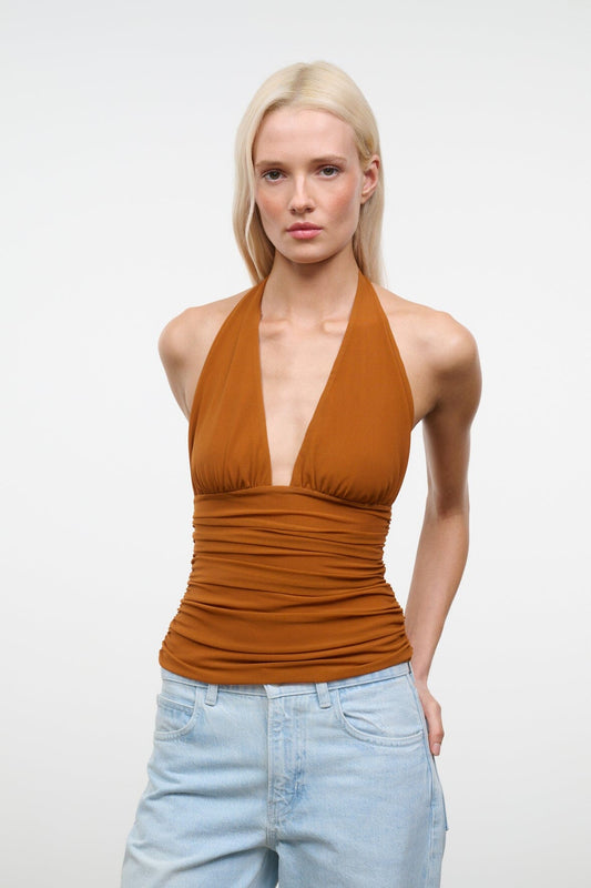 STAUD Alessandra Top Cocoa Butter