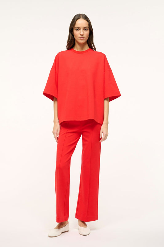 STAUD Knack Pant Red Rose