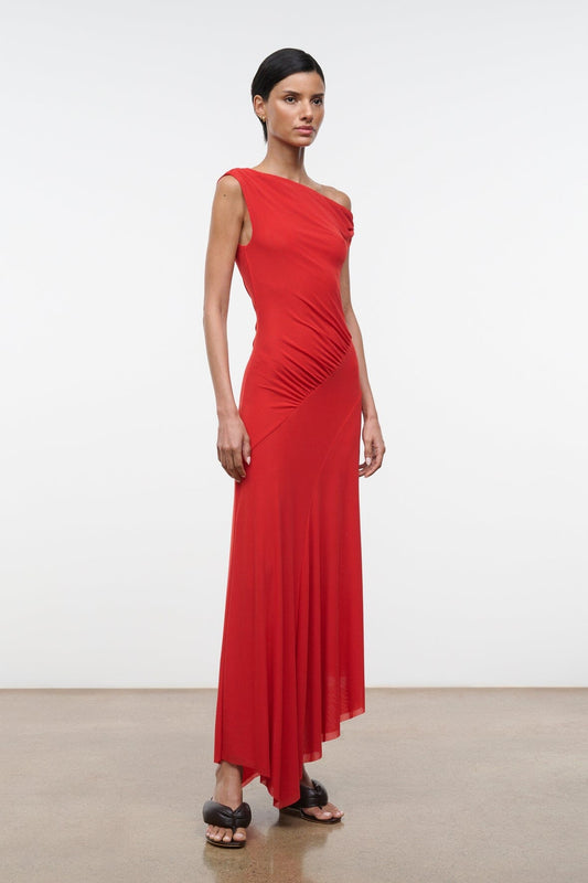 STAUD Amaris Dress Tomato