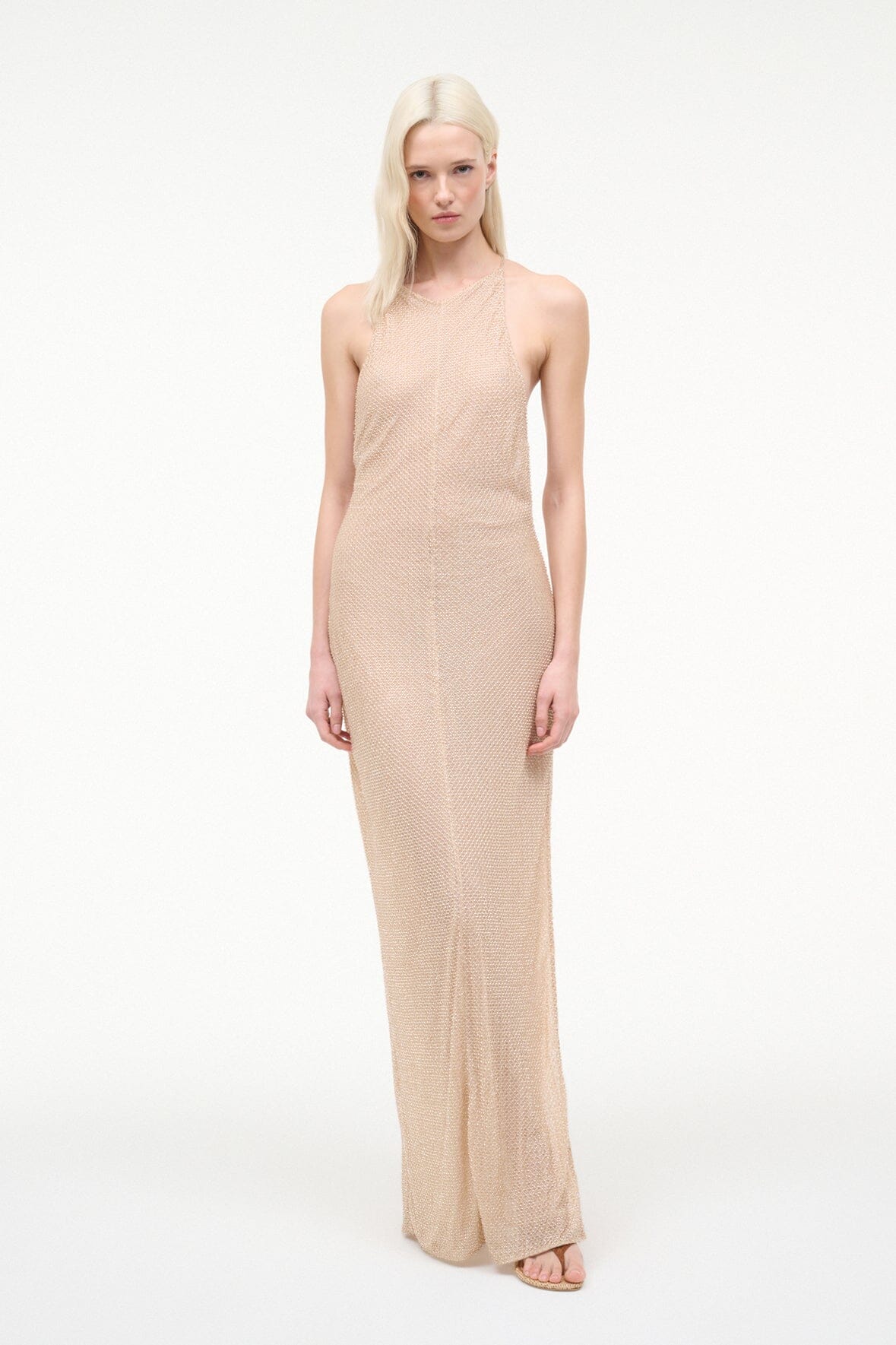 STAUD Rhea Dress Champagne
