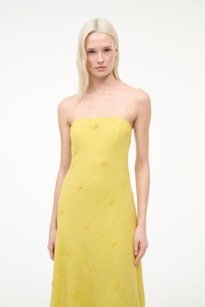 STAUD Cassie Dress Lemon Custard