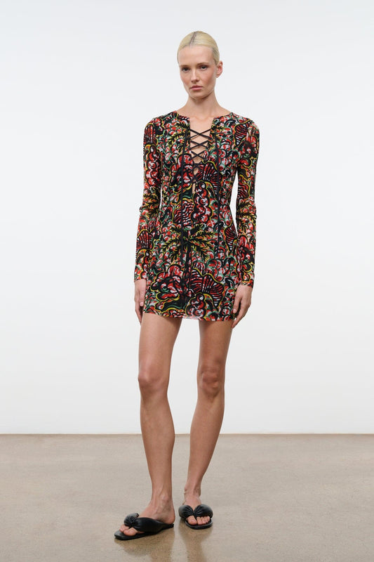 STAUD Reve Mini Dress Vibez