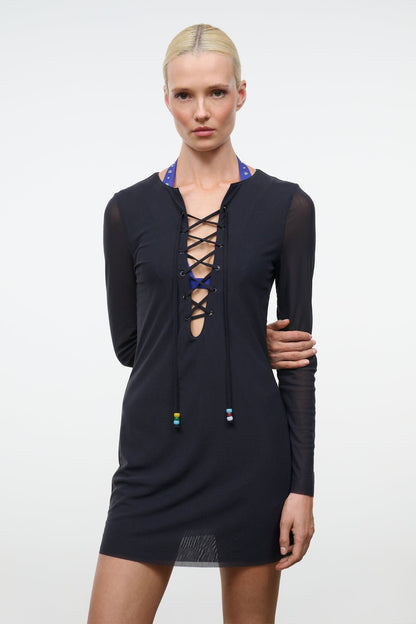 STAUD Reve Mini Dress Black