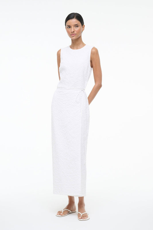 STAUD Nema Dress White