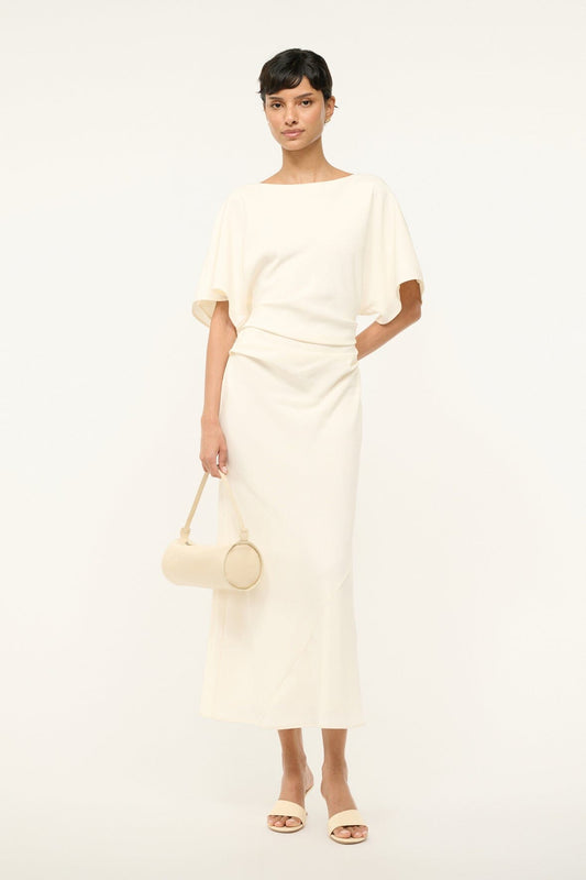 STAUD Amelie Dress Ivory