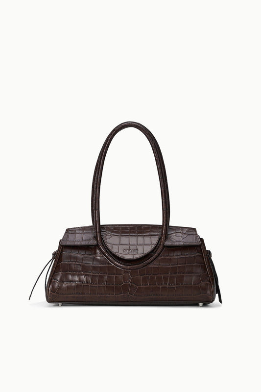 STAUD Maude Shoulder Bag Espresso Croco