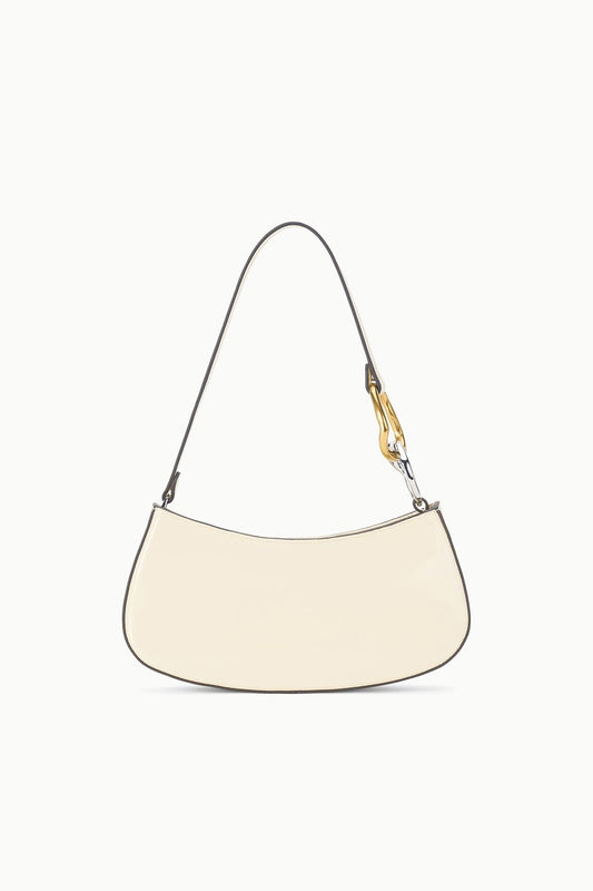 STAUD Ollie Bag Cream Leather Mini Shoulder Bag - Staud