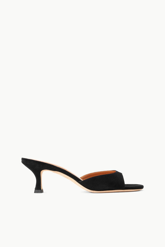 STAUD Brigitte Suede Mule Black
