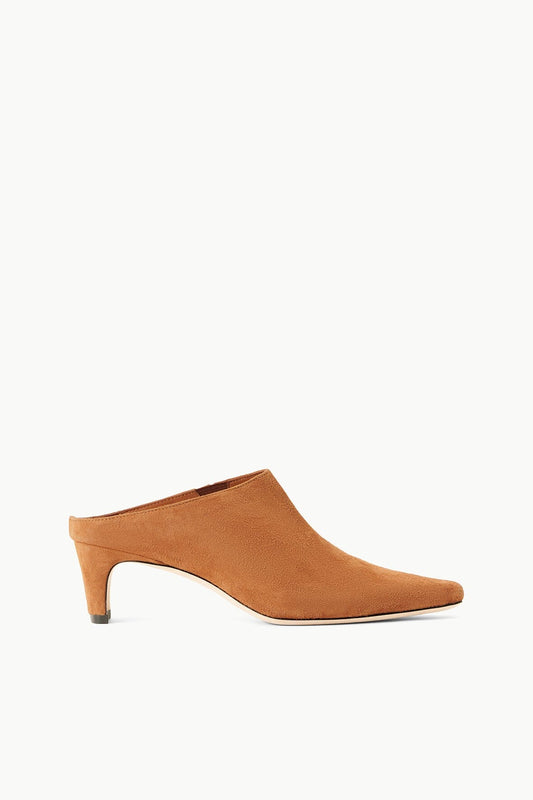 STAUD Wally Mule Tan Suede