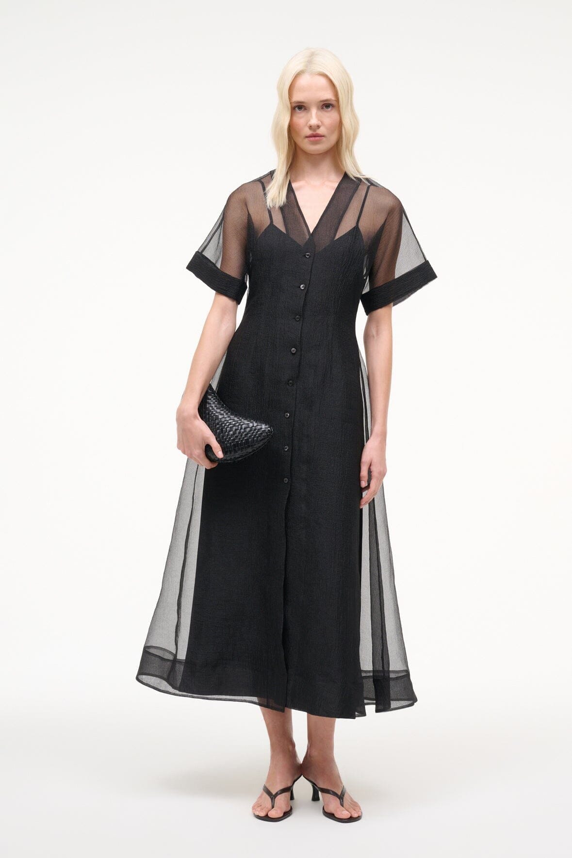 STAUD Elle Dress Black