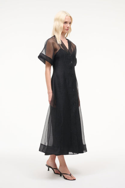 STAUD Elle Dress Black
