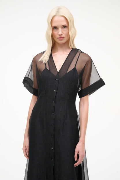 STAUD Elle Dress Black