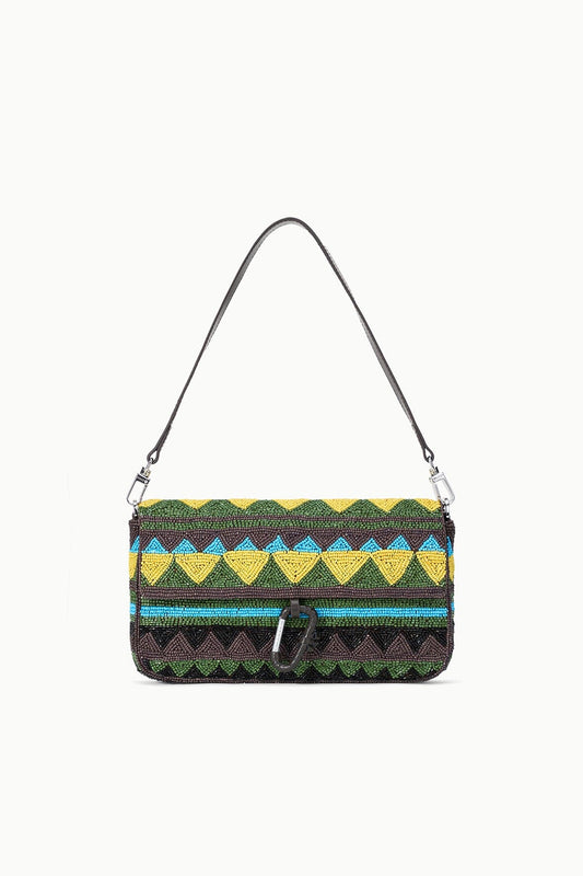 STAUD Timmy Convertible Shoulder Bag Happy Sack Beading