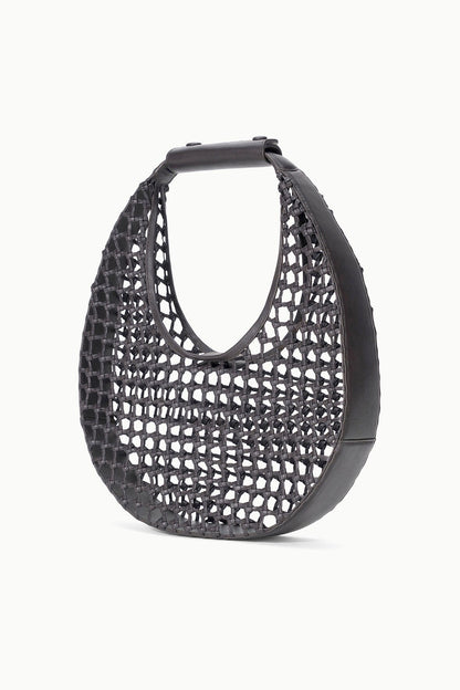 STAUD Moon Hand-Knotted Tote Bag Espresso