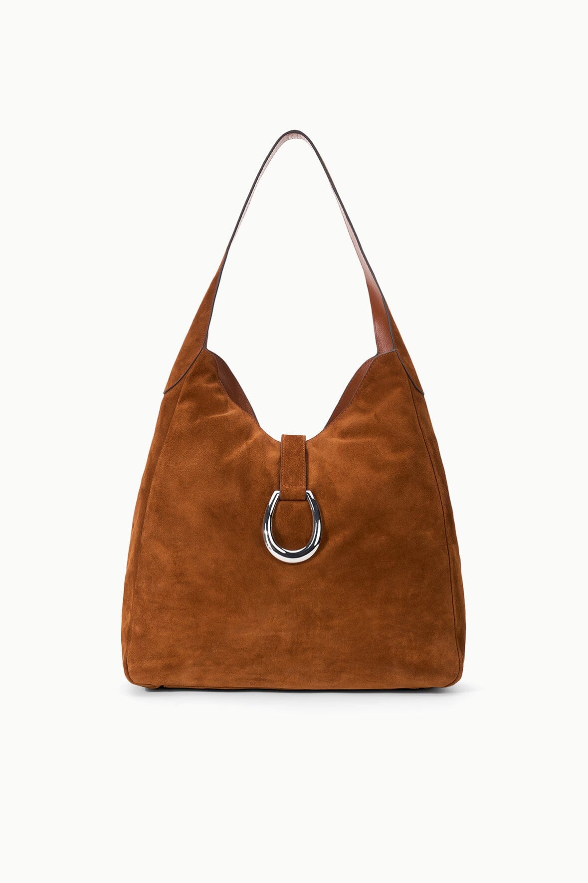 STAUD Maya Hobo Bag Tabac Suede