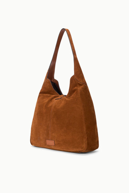 STAUD Maya Hobo Bag Tabac Suede