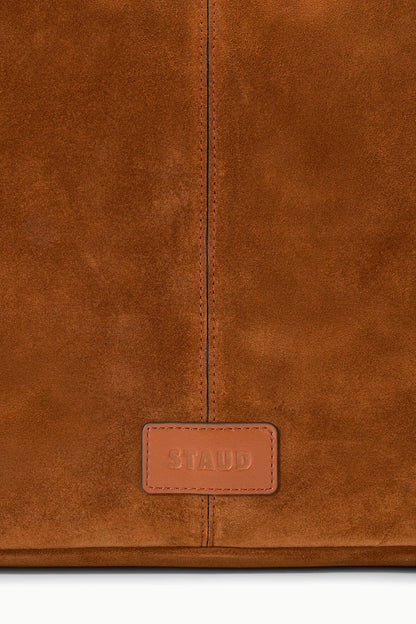 STAUD Maya Hobo Bag Tabac Suede