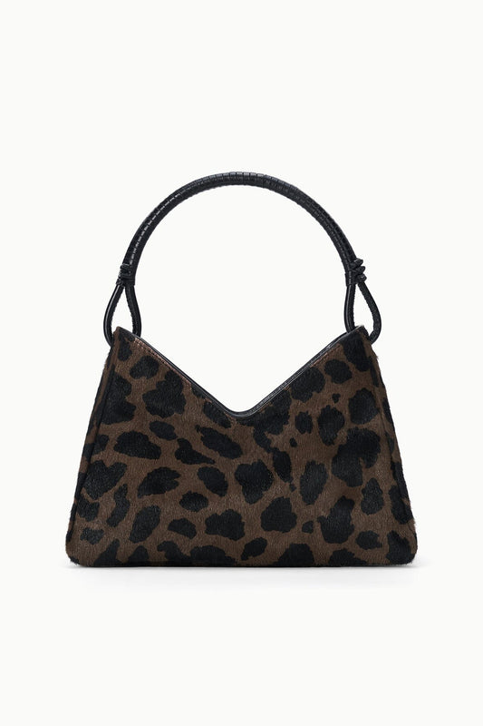 STAUD Valerie Shoulder Bag Leopard