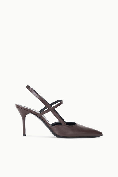 STAUD Sebastian High Heel Slingback Espresso