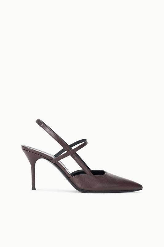 STAUD Sebastian High Heel Slingback Espresso