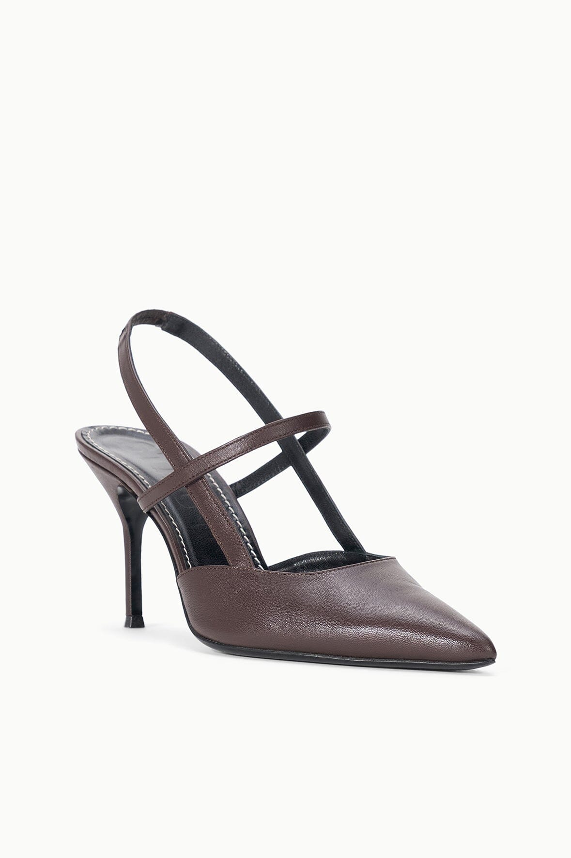 STAUD Sebastian High Heel Slingback Espresso