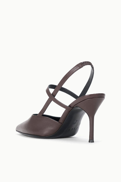 STAUD Sebastian High Heel Slingback Espresso