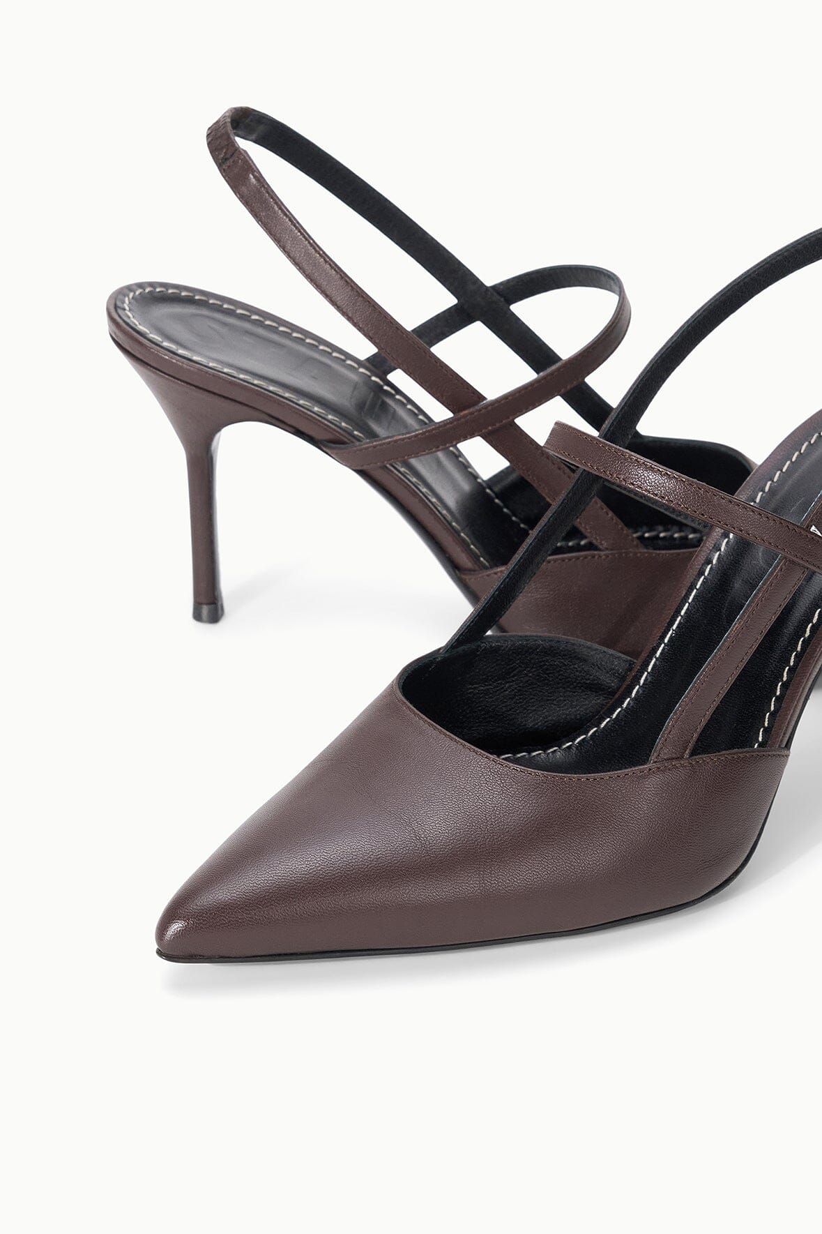 STAUD Sebastian High Heel Slingback Espresso