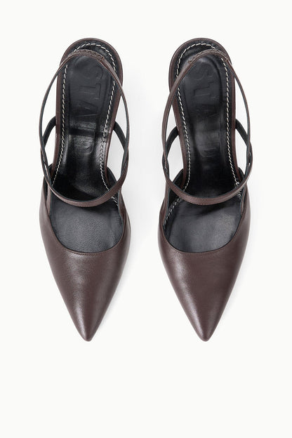 STAUD Sebastian High Heel Slingback Espresso