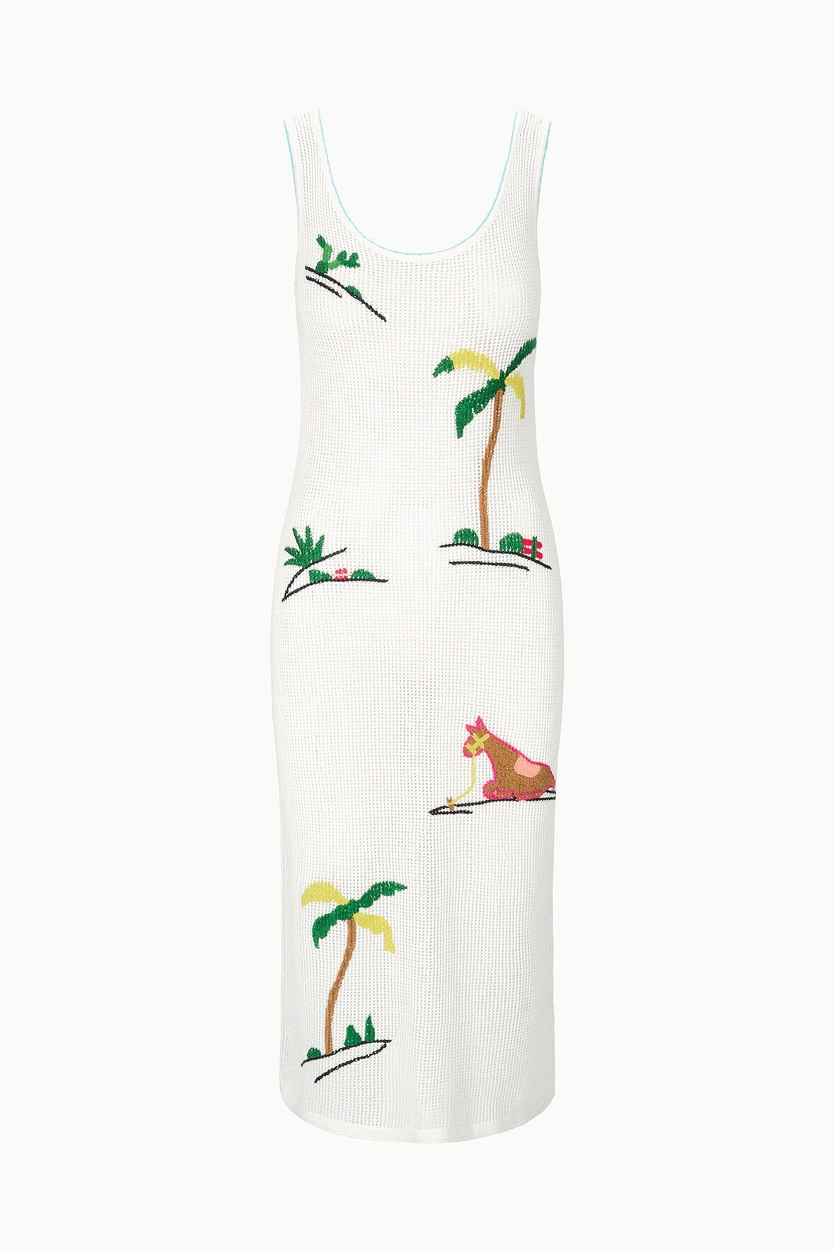 STAUD Luma Dress Riviera Ivory
