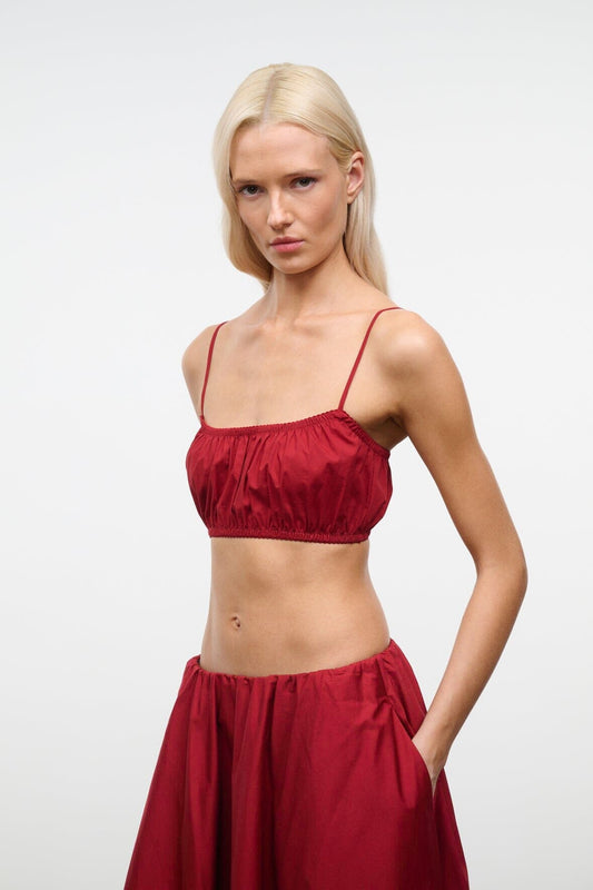 STAUD Fiore Top Rouge