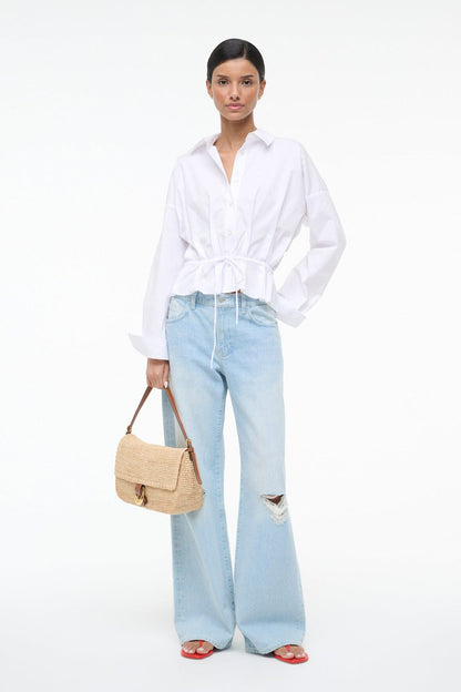 STAUD Primrose Shirt White