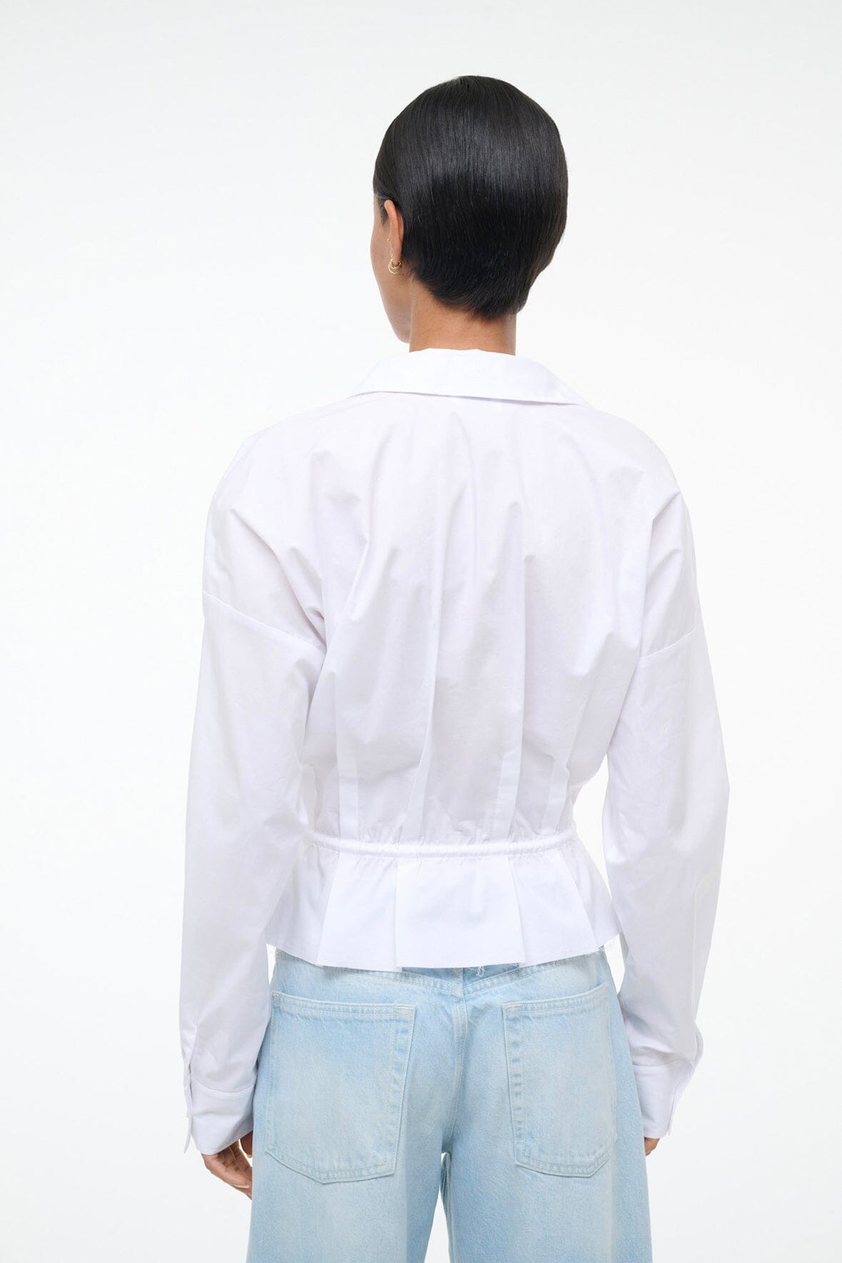 STAUD Primrose Shirt White