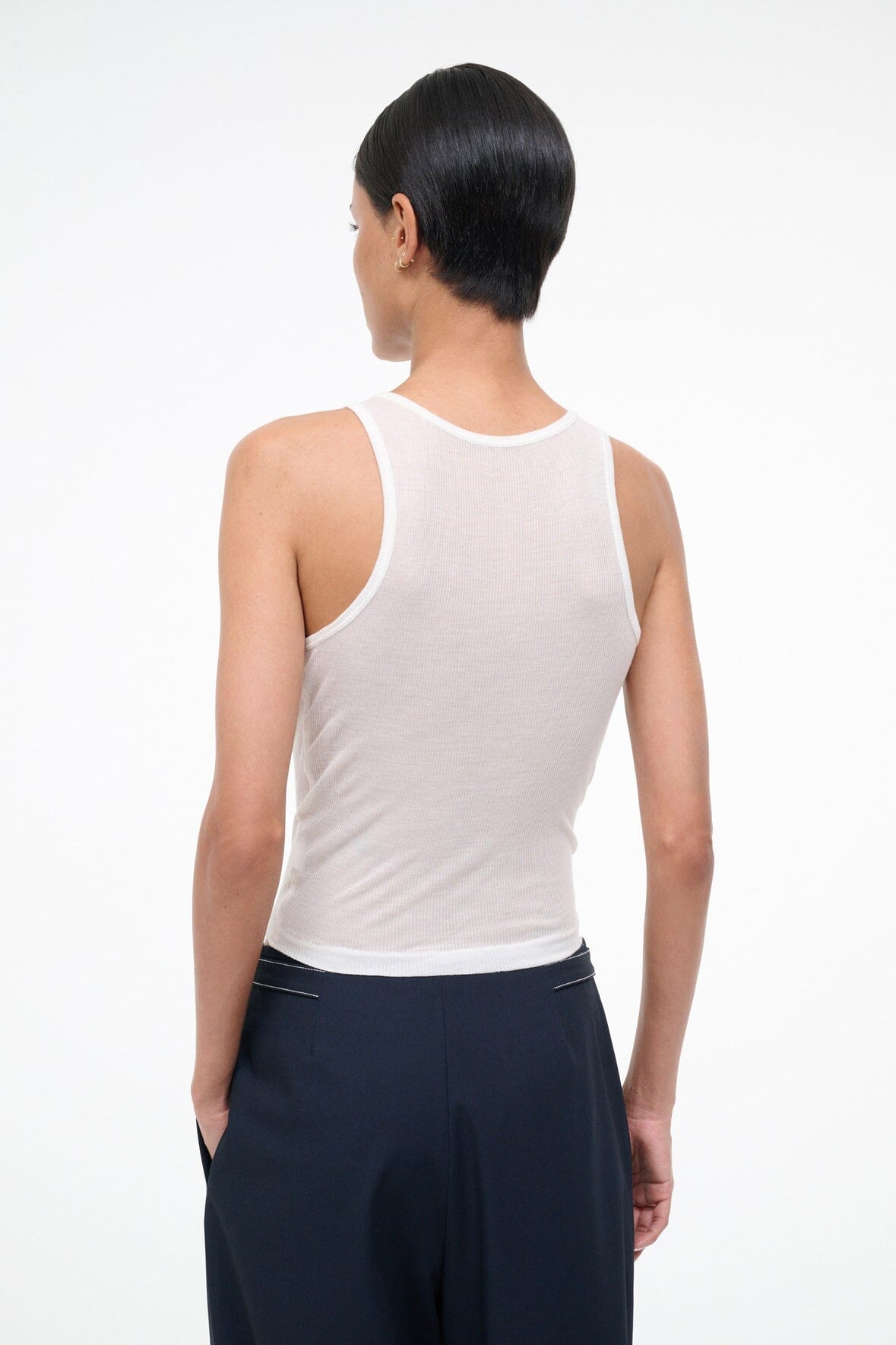 STAUD Mya Tank Ivory