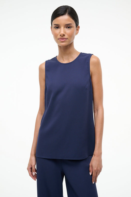 STAUD Bronte Top Navy
