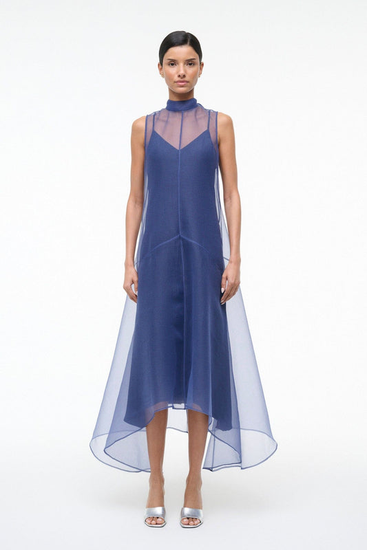 STAUD Auden Dress Navy