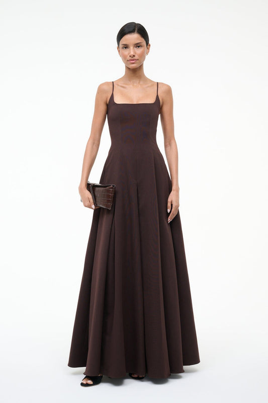 STAUD Joy Maxi Dress Earth