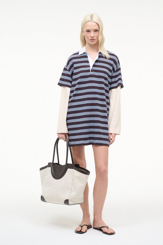 STAUD Ivar Dress Redondo Stripe