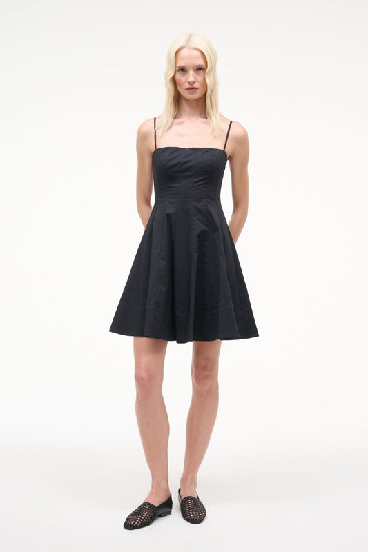 STAUD Wylie Mini Dress Black