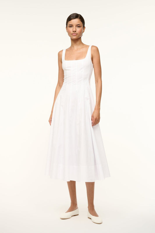 STAUD Wells Dress White 1