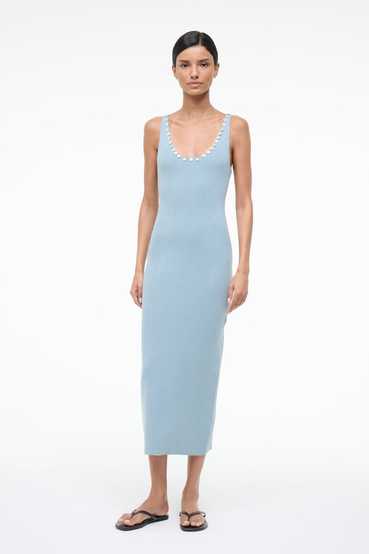 STAUD Neva Dress Seafoam
