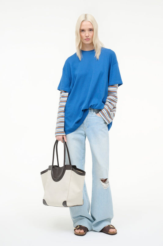 STAUD William Tee Blue Mojave Stripe