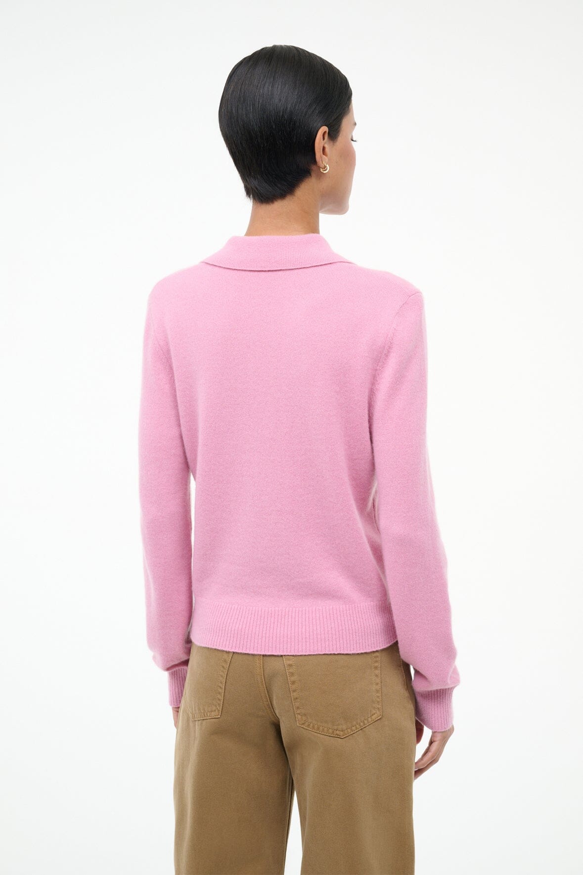STAUD Gemma Cashmere Sweater Papaya
